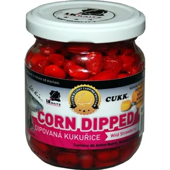 Návnadová surovina LK Baits Dipovaná kukuřice 220ml - Wild Strawberry
