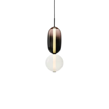 Bomma Luxusní LED závěsné svítidlo Pebbles Small s baldachýnem Stmívání, řízení: Casambi, Konfigurace: Konfigurace 5