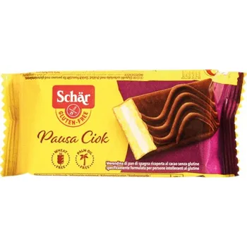 Trvanlivě pečivo Schär Pausa Ciok řezy v kakaové polevě s mléčnou náplní 35g Schar bez lepku 3052