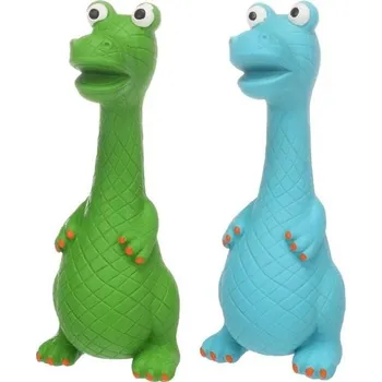 Hračka pro psa Hračka FLAMINGO latex - Dinda dinosaur 8,1x9,5x20cm (MIX BAREV)