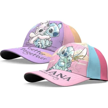 Kšiltovka Kids Licensing Dívčí kšiltovka - Stitch Barva: Růžová, Velikost čepice: 54