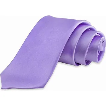 Kravata Pánská kravata K1 - vzor 37 - FIALOVÁ - LESKLÁ