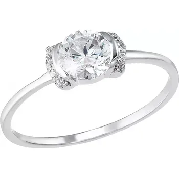 Prsten Stříbrný prsten se zirkony bílý 885014.1