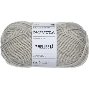 Příze Novita 7 Brothers 60 Šedobéžová (Ponožková příze 7 Veljestä Sand)