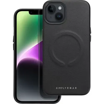 Pouzdro na mobilní telefon Pouzdro Roar Leather MagSafe iPhone 15 Pro Max Černý