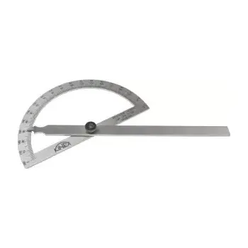 Úhloměr Obloukový úhloměr Kinex, nerez 120x200mm (1089-07-120)