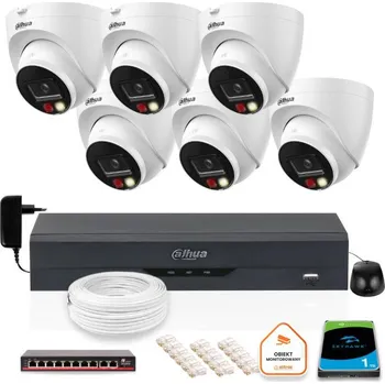 SADA 6 IP kamer Dahua 8mpx IPC-HDW1839T-A-IL-0280B-S6 + DISK 1TB