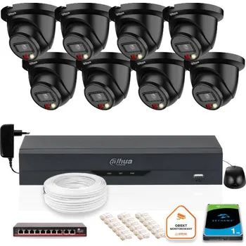 SADA 8 5mpx IP kamer Dahua IPC-HDW2549TM-S-IL-0280B-BLACK + DISK 1TB