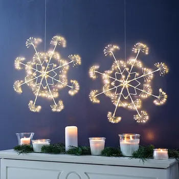 LED závěsná dekorace Sněhová vločka 40…