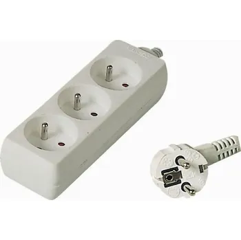 Prodlužovací kabel OEM Kabel PremiumCord prodlužovací přívod 230V 5m 3 zásuvky PP3-05