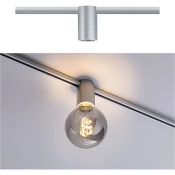 Svítidlo PAULMANN URail spot Ceiling Socket matný chrom E27 stmívatelné bez zdroje světla - PAULMANN P 94973