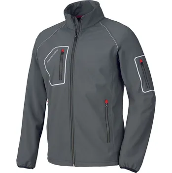 Pánská softshellová bunda Industrial Starter Softshellová bunda Just Barva: Šedá, Velikost: 2XL 04515N-080-XXL