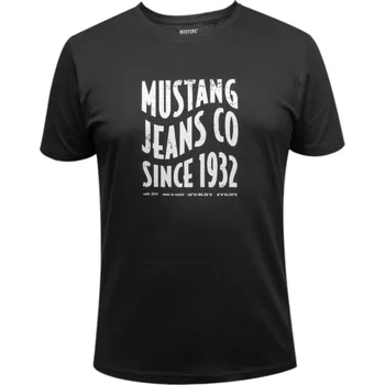 Pánské tričko Mustang T-shirt męski Black 4246 2100 400 M Velikost: XXL