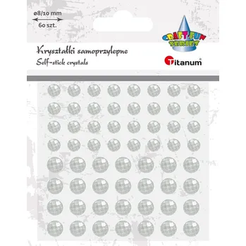Samolepící dekorace Titanum Samolepky, krystaly, PERLY - STŘÍBRNÉ, ...,arch