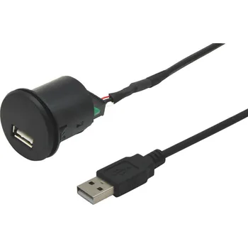 Elektrická zásuvka USB zásuvka s kabelem 1m<br />Výrobce: - 226085