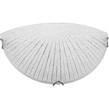 Nástěnné svítidlo NOVALUCE Nástěnné svítidlo SHELL bílá a čiré strukturované sklo E27 1x12W - NOVA LUCE NV 702201