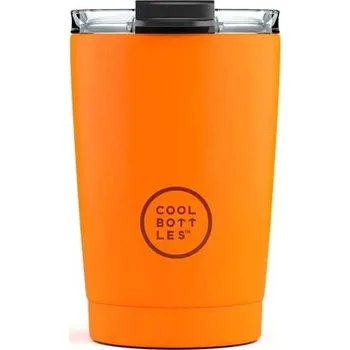 Termohrnek Nerezový termo hrnek COOL BOTTLES TERMO 330 ML OS Oranžová, Černá