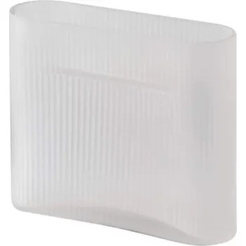 Váza Muuto Váza Ridge H16, white frosted glass
