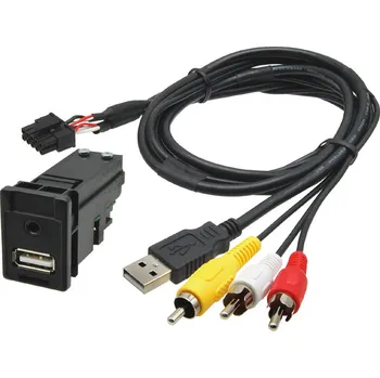 Bluetooth vysílač USB+JACK konektor TOYOTA - navigace USB+CINCH<br />Výrobce: - 248886 C