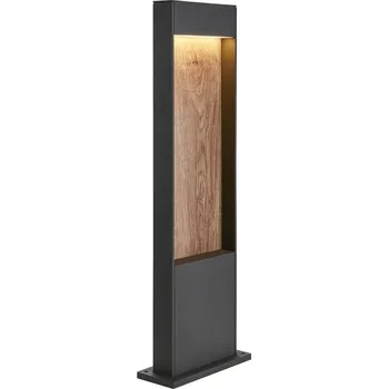 Venkovní osvětlení SLV - BIG WHITE FLATT POLE 65 Outdoor, stojací LED svítidlo, 3000K, IP65, antracitové/hnědé - BIG WHITE (SLV) LA 1002957