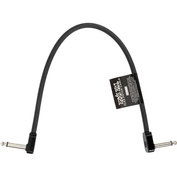 Audio kabel Ernie Ball Flex Patch Cable 12" Black + prodloužená záruka 3 roky