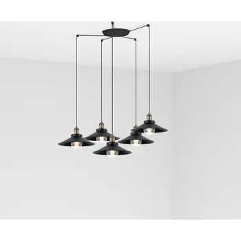 Osvětlení FARO MARLIN závěsné svítidlo, černá, 5L - FARO FARO 64133-5L