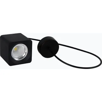 CENTURY STROPNÍ LED SVÍTIDLO QUBE ZÁVĚSNÉ ČERNÉ 90x90X90mm 5W/230VAC 4000K 450lm 45d IP20 závěs 150cm - CENTURY CEN QBNEP-059040