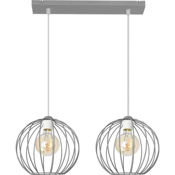 Lustr na lanku MERCURE 2xE27/15W/230V šedá