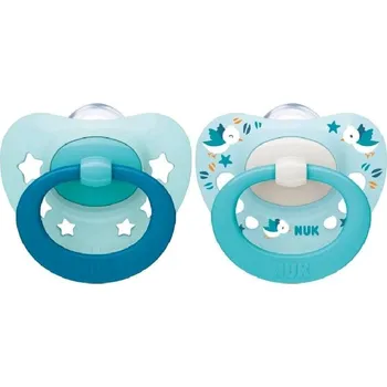 dudlíky Dudlík NUK Signature 0-6m 2ks kluk Barva: Modrá, Velikost: 0-6 m