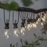 Star trading Venkovní LED světelný řetěz "Circus Filament", 20x LED, ca. 8,55 m černá