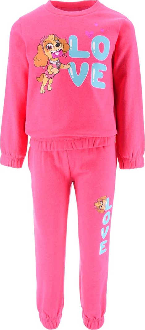 Dívčí tepláková souprava PAW PATROL růžová Velikost: 98