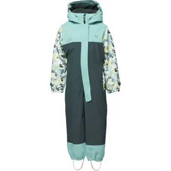 Dívčí oblečení Dětská zimní kombinéza Ziener ANUP 98 Tyrkysová, Tmavě šedá, Reflexní neon