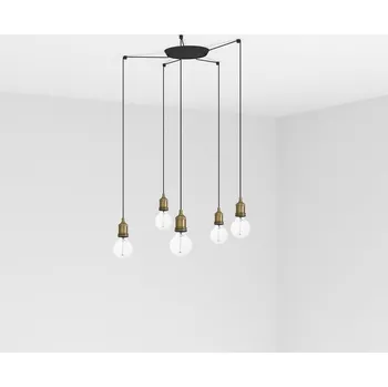 FARO ART závěsné svítidlo, starozlatá 5L - FARO FARO 64137-5L