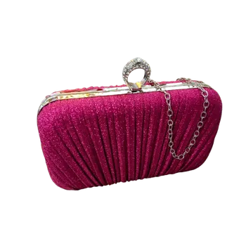 Kabelka LAMER Elegantní Psaníčko Glamour - Výběr Barev Barva: Růžová