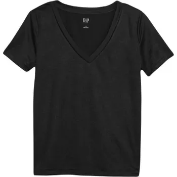 Dámské tričko Dámské tričko GAP SS ORGANIC VINT XS Černá