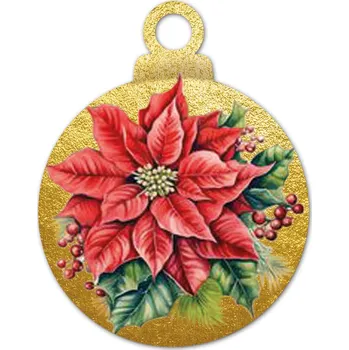 Vánoční ozdoba Vánoční ozdoba z plexiskla - Vánoční hvězda na zlatém