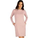 Dámské šaty LITEX s dlouhým rukávem růžové Barva: 703, Velikost: S, kód: LI-7E009-S-703