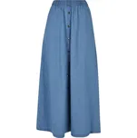 Ladies Long Wide Light Denim Skirt XS