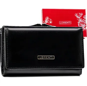 Peněženka Prostorná, horizontální dámská peněženka z přírodní kůže Barva: Černá