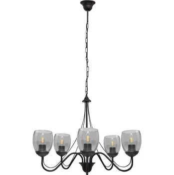 Lustr na řetězu ALLENA 5xE27/15W/230V