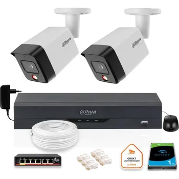 SADA 2 IP kamer Dahua 8mpx PC-HFW1839TC-A-IL-0280B-S6 + DISK 1TB