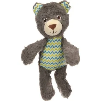 Hračka pro psa Hračka FLAMINGO plyš - Drala medvěd šedý 23x9x28cm