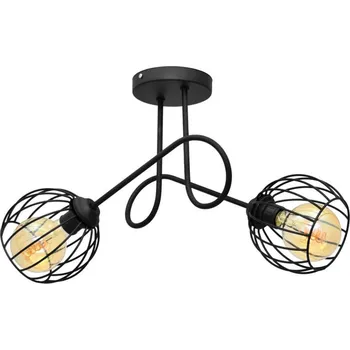 Přisazený lustr OXFORD 2xE27/15W/230V černá