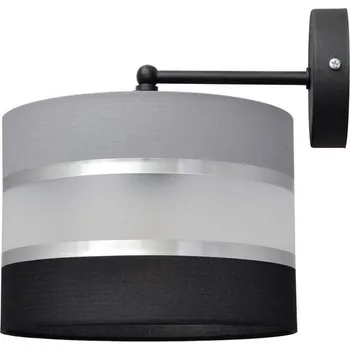 Nástěnné svítidlo Nástěnná lampa HELEN 1xE27/15W/230V černá/šedá/stříbrná