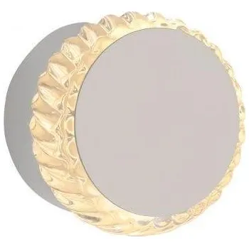 Nástěnné svítidlo JUSTLIGHT IGO LED nástěnné svítidlo bílé křišťálový okraj kruhové 3000K teplá bílá velmi dekorativní 3000K - JUST LIGHT LD 18700-16