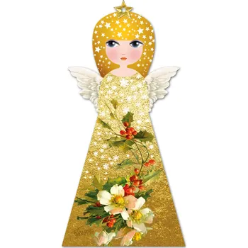 Vánoční ozdoba Vánoční ozdoba z plexiskla - Andělská čemeřice