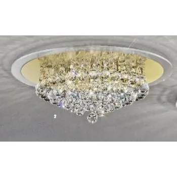 ORION Stropní svítidlo 6x40W G9 zlato/křištálové závěsy, pr. 50cm - ORION OR DLU 2378/6/50 ZL