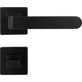 Dveřní kování TONDO WC klika na dveře černá Černá