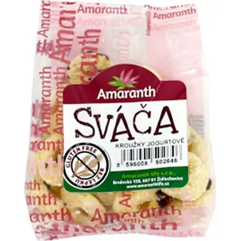 Amaranth life s.r.o. Sváča kroužky jogurt 25g Amaranth bez lepku 187