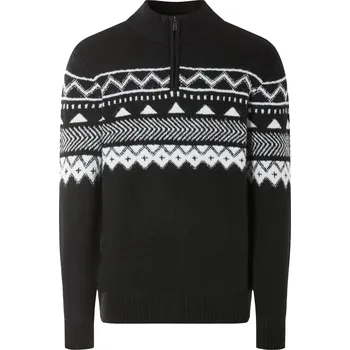 Pánský svetr LIVERGY® Pánský pletený svetr (černá/bílá, L(52/54))